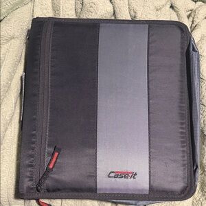 Nike Gray and Black Zippered Organizer